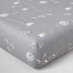 Star Wars Allover Sky Organic Crib Fitted Sheet - PBK